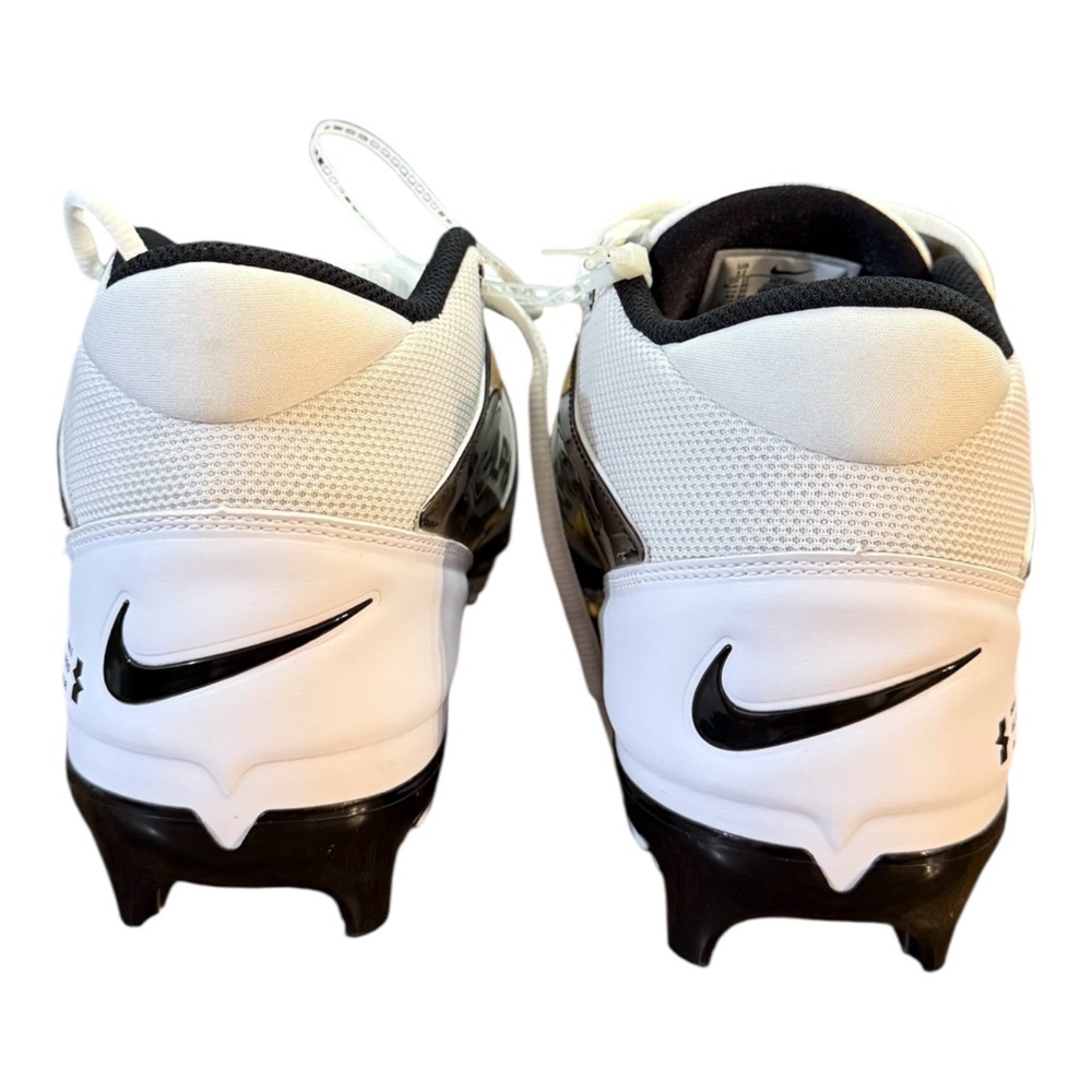 Nike Alpha Menace 4 Pro Football Cleats Men’s Size 12/12.5 White/Black - Picture 2 of 10